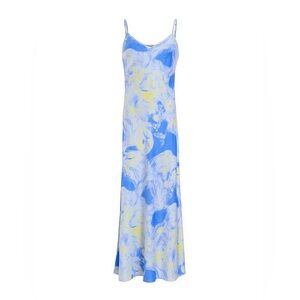 All Saints Bryony Spiral Satin Midi Slip Dress